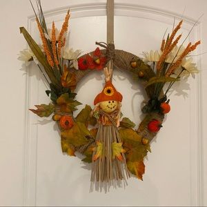 HANDMADE!! Fall Scarecrow Wreat
